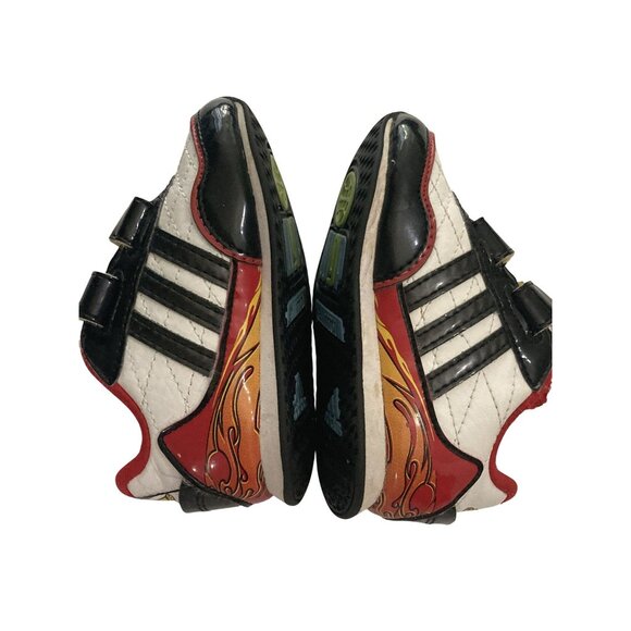 Adidas wgp Cars Lightning McQueen Kids size 5 White Red Black sneakers shoes - Picture 5 of 7